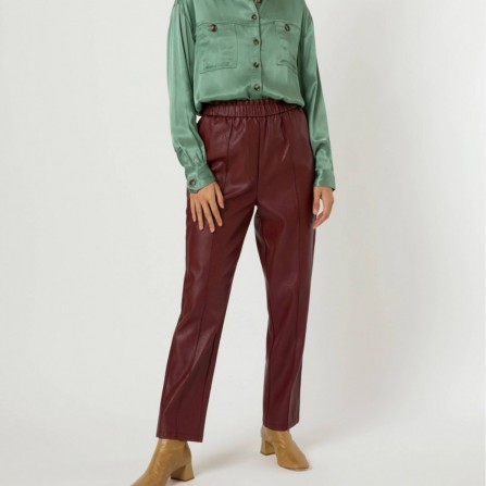 Pantalon FRNCH Peoni Bordeaux 