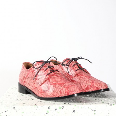 Derbys EMMAGO Denise Snake Pink