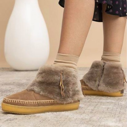 Boots LAIDBACK LONDON Leblon Crochet Crepe Camel Suede