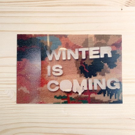 Carte Postale WOODHI Bois d'Erable Slogans Winter