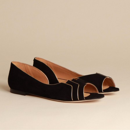 Sandale EMMAGO Tamara Suede Black & Gold