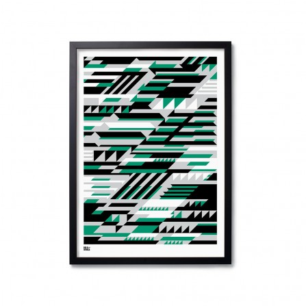 Affiche BOLD&NOBLE Faster Green 50X70cm