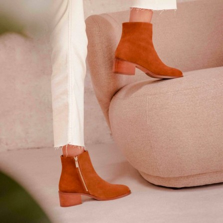 Boots BOBBIES Lea Tabac