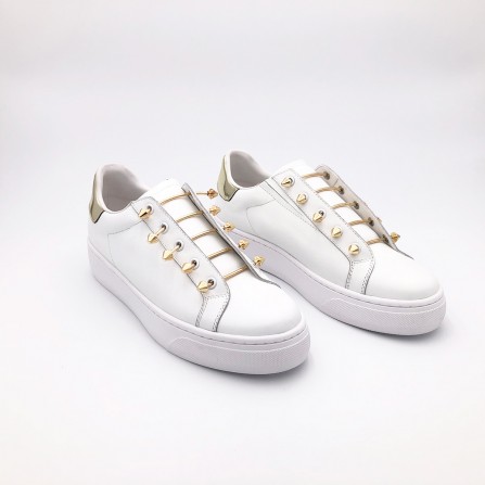 Baskets MI/MAI Joe Plateform Gold White