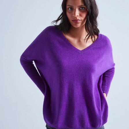 Pull ABSOLUT CASHMERE Camille Aubergine
