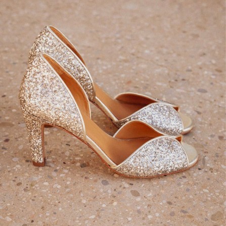 Sandales a Talon BOBBIES Samba Pluie Dore