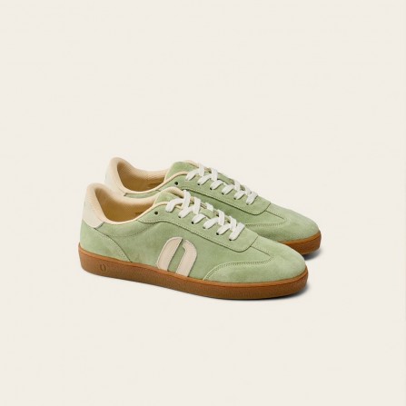 Baskets ODAJE Lucia Vert Ecru