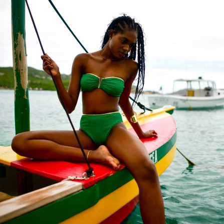 Bandeau LA NOUVELLE Oliver Mint Beach 