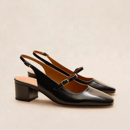 Babies RIVECOUR N°424 Cuir Noir 