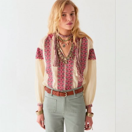 Blouse MAISON HOTEL Predjama Dion Red Wine