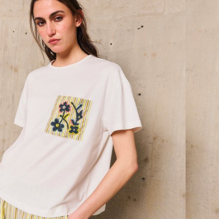 Tee Shirt STELLA FOREST Syrup Blanc