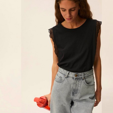 Debardeur DES PETITS HAUTS Helena Noir