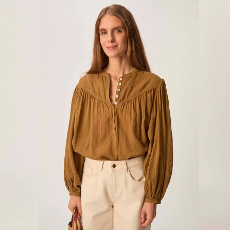 Blouse DES PETITS HAUTS Sophie Olive