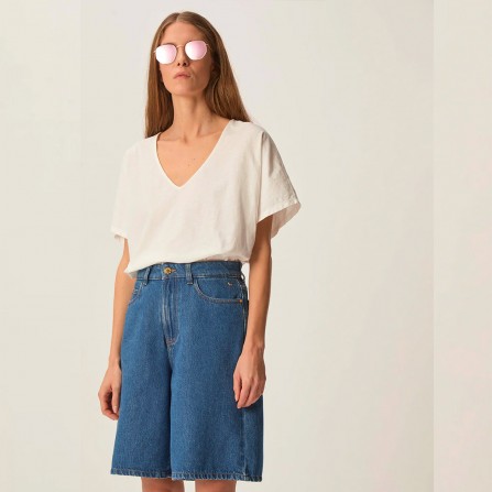 Tee Shirt DES PETITS HAUTS Zaeline Ecru