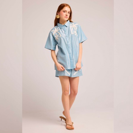 Chemise LOUIZON Boderick Bleu Ciel
