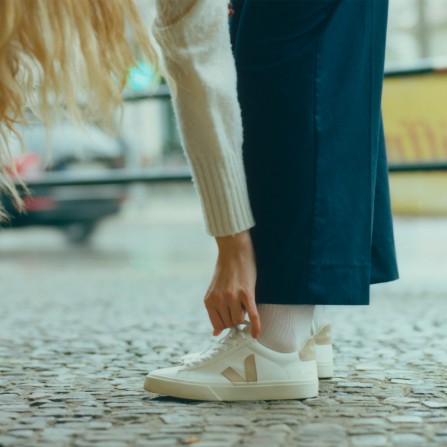 Baskets VEJA Campo Chromefree Extra White Almond