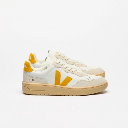 Baskets VEJA V-90 OT Leather Extra White Toscane Natural