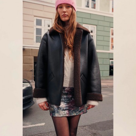 Manteau DES PETITS HAUTS Yulia Coffee 