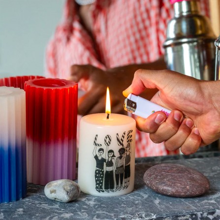 Bougie HELEN B Striped Love