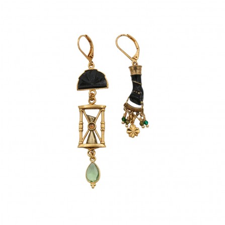 Boucles d'Oreilles LA2L Sacha Sablier Vintage