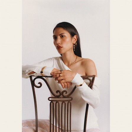 Jonc LA2L Zana Amulette Onyx 