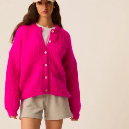 Gilet DES PETITS HAUTS Alma Fuschia