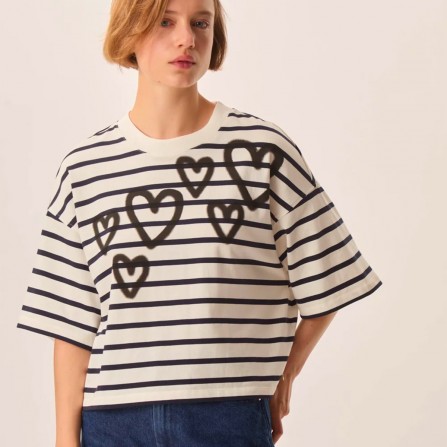 Sweat DES PETITS HAUTS Fionna Coeur Noir