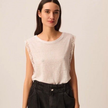 Debardeur DES PETITS HAUTS Helena Ecru