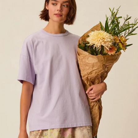 Tee Shirt DES PETITS HAUTS Jeremi Lavande