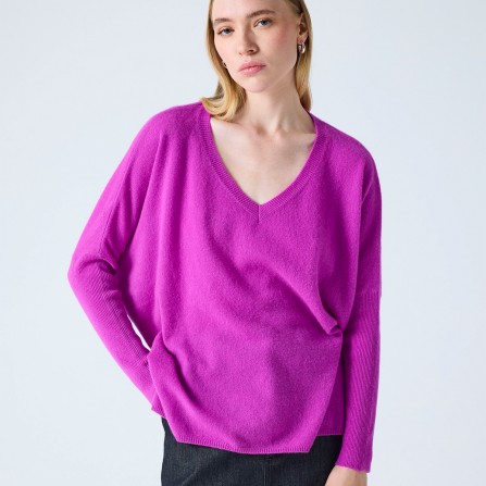 Pull ABSOLUT CASHMERE Camille Purple Neon