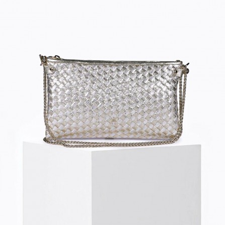 Sac CRAIE STUDIO Pillow Tresse Argent Or
