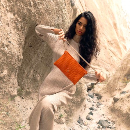 Sac CRAIE STUDIO Pillow Tresse Patine Caramel