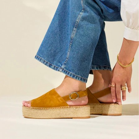 Espadrilles ODAJE Maya Suede Ambre