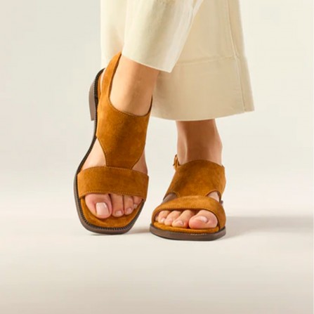Sandalles ODAJE Corte Suede Ambre