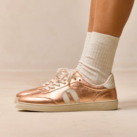 Baskets ODAJE Lucia Cuivre Ecru