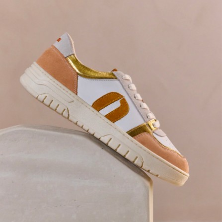 Baskets ODAJE Nora Blanc Blush Dore
