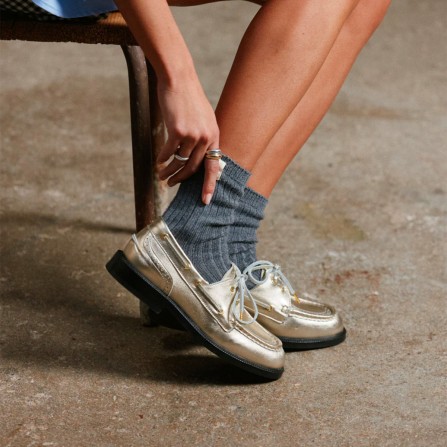 Derbies ODAJE Niza Cuir Dore