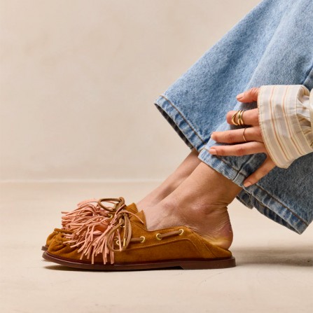 Mocassins ODAJE Ovel Suede Ambre