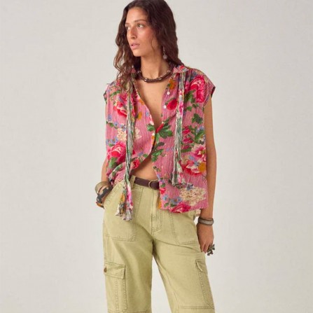 Blouse MAISON HOTEL Lucas Rouge