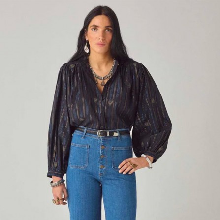 Blouse MAISON HOTEL Caroline Nero