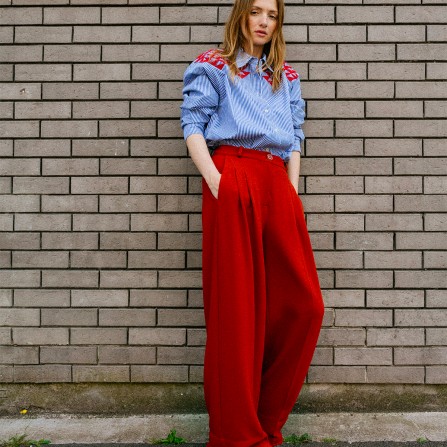 Pantalon TINSELS Upton Tribu Brique