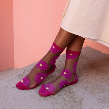 Chaussettes ST EUSTACHE Murano Fuchsia