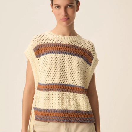 Pull DES PETITS HAUTS Baba Creme Choco