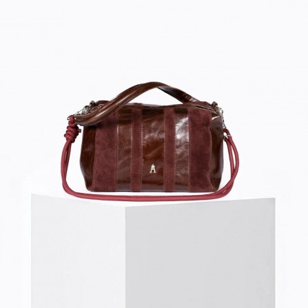 Sac CRAIE STUDIO Mini Halo Stripe Acajou Burgundy