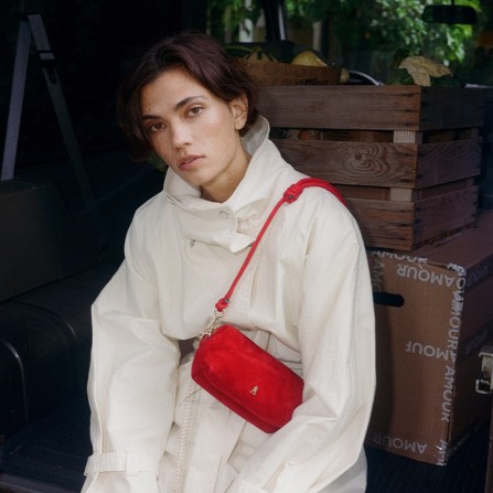Sac CRAIE STUDIO Nuage Suede Rouge