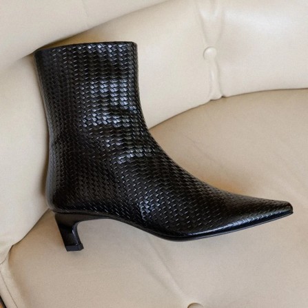 Boots BOBBIES Lauren Noir Tressé
