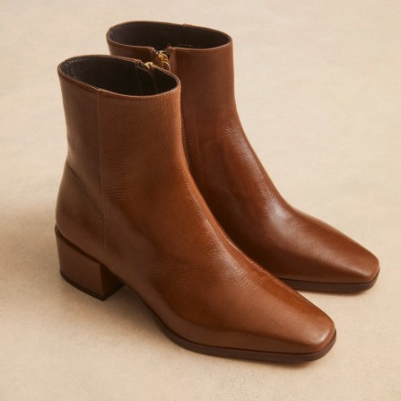 Boots RIVECOUR N°406 Cuir Vernis Brun
