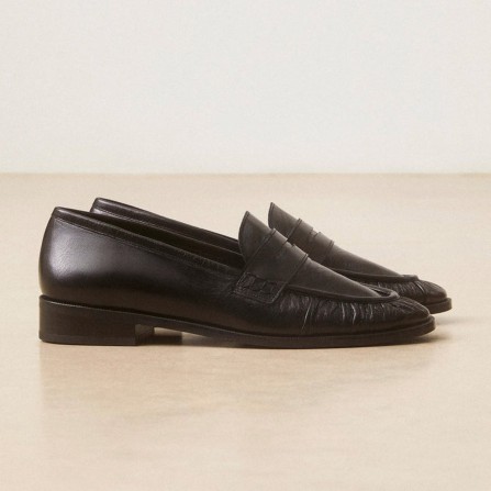 Mocassins RIVECOUR N°158 Cuir Nappa Noir