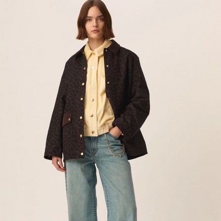 Manteau DES PETITS HAUTS Yolanda Leopard