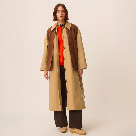 Manteau DES PETITS HAUTS Yvette Beige